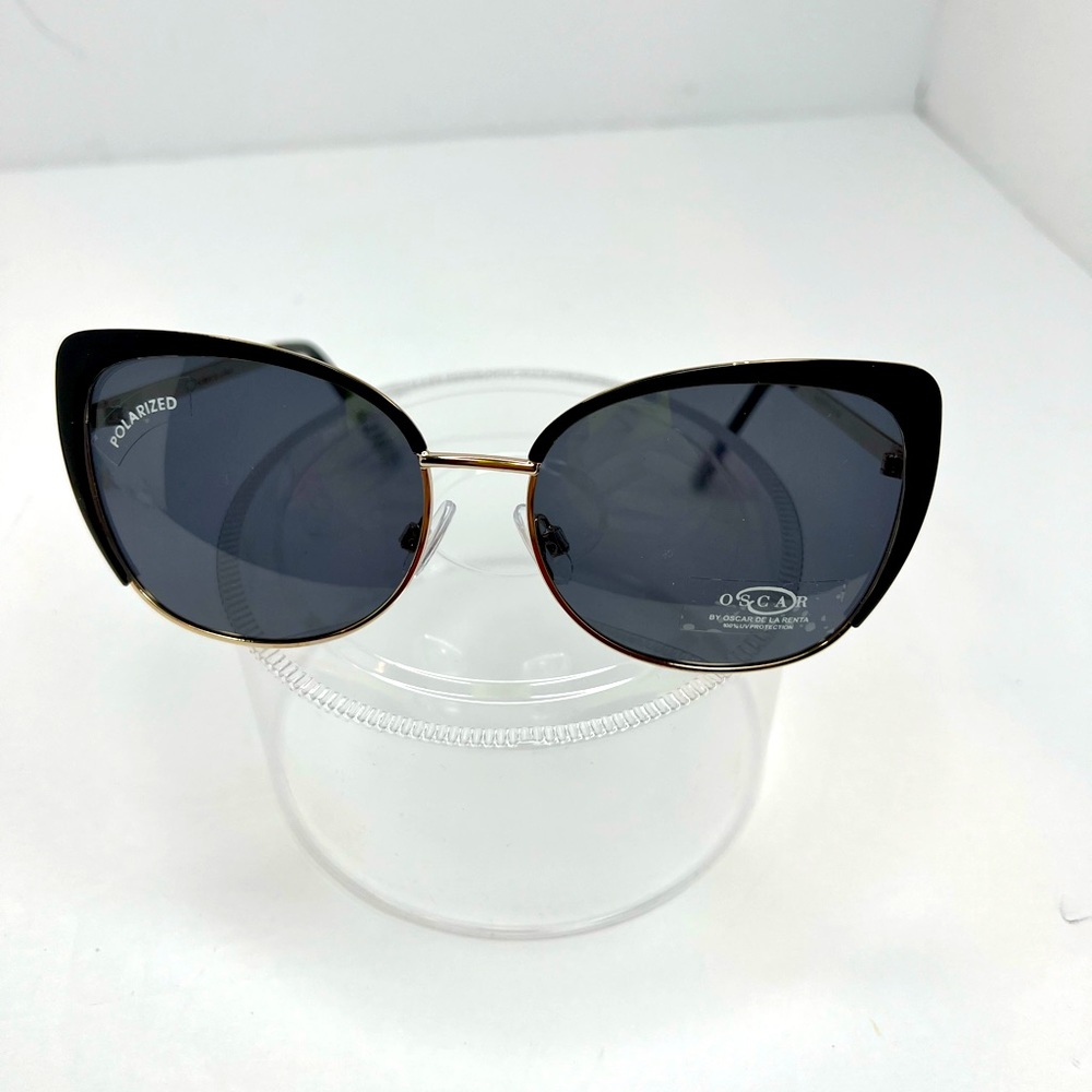 OSCAR BY OSCAR DE LA RENTA, METAL FRAME POLARIZED SUNGLASSES, SUPER NICE & CHIC